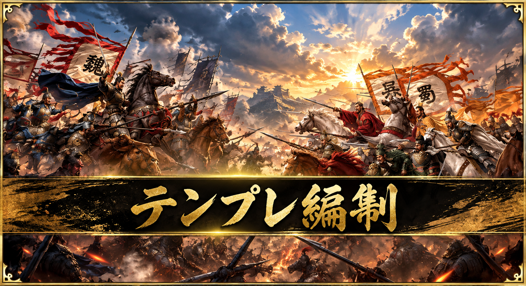 【三国志真戦】シーズン26テンプレ編制【兵演春秋】